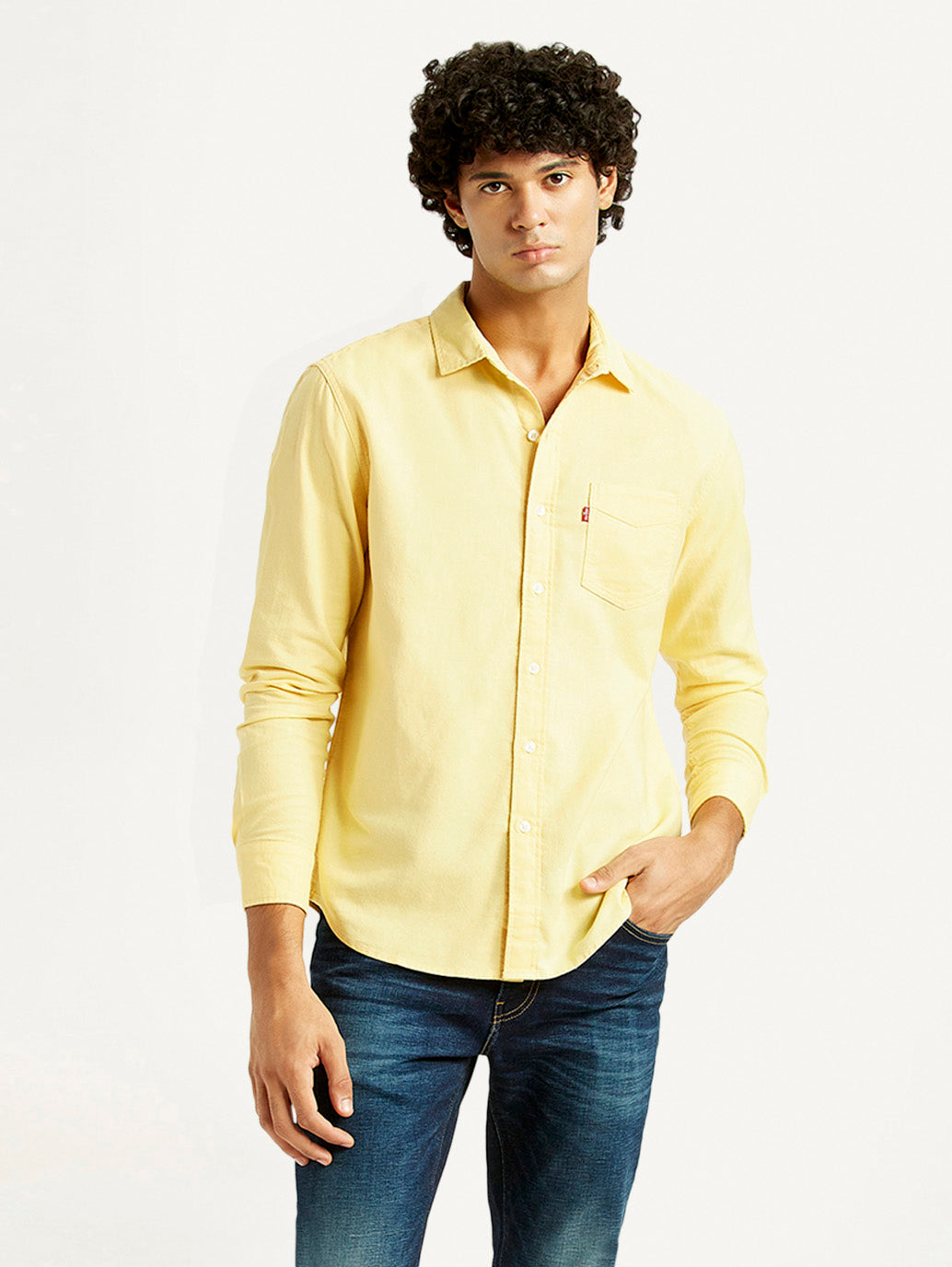 Men's Solid Slim Fit Oxford Shirt