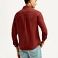 Men's Solid Slim Fit Shirt - Back View