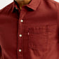 Men's Solid Slim Fit Shirt - Detail View