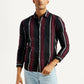 Men's Striped Multi Color Slim Fit Shirt - Styleshot View