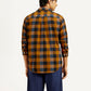 Men's Checkered Multi Color Slim Fit Shirt - Back View