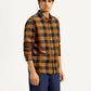 Men's Checkered Multi Color Slim Fit Shirt - Side View