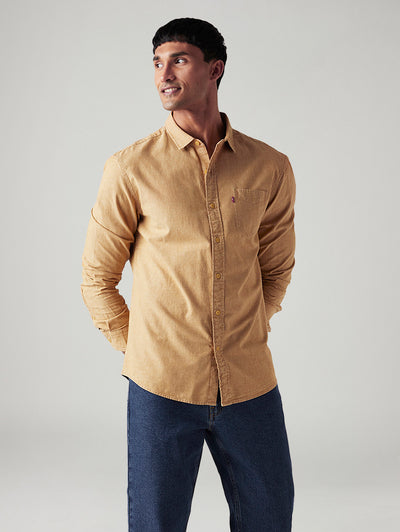 levi's Men's Solid Slim Fit Overdyed Shirt-picture-28