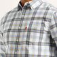 Men's Checkered Multi Color Slim Fit Shirt - Detail View