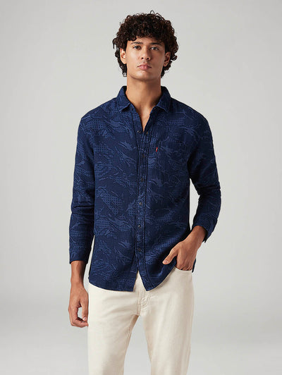 levi's Men's Self Design Slim Fit Shirt-picture-39
