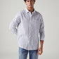 Men's Striped Slim Fit Shirt - Styleshot View