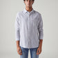 Men's Striped Slim Fit Shirt - Front View