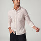 Men's Striped Slim Fit Textured Shirt - Styleshot View