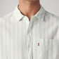 Men's Striped Slim Fit Shirt - Detail View
