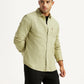 Men's Solid Green Slim Fit Shirt - Styleshot View