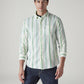 Men's Striped Slim Fit Poplin Shirt - 20 View