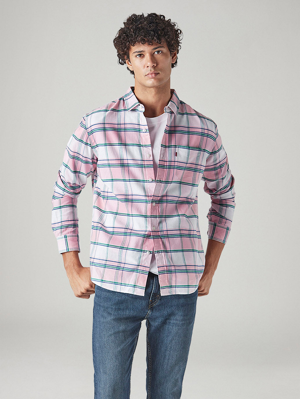 Men's Checkered Slim Fit Shirt