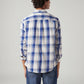 Men's Checkered Slim Fit Shirt - Back View