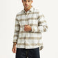 Men's Checkered White Slim Fit Shirt - Styleshot View