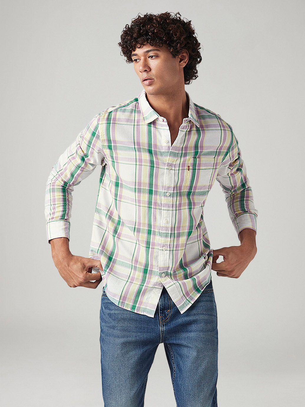 Men's Checkered Slim Fit Shirt