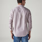Men's Solid Slim Fit Poplin Shirt - Back View