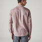 Men's Solid Slim Fit Oxford Shirt - Back View