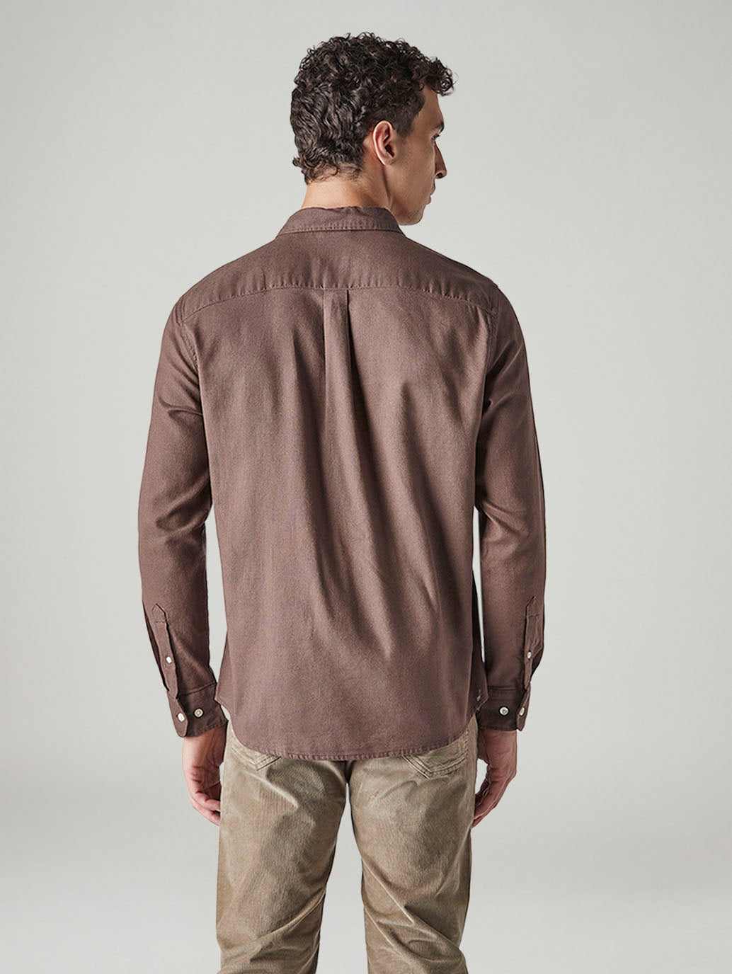 Men's Solid Slim Fit Oxford Shirt - 20 View