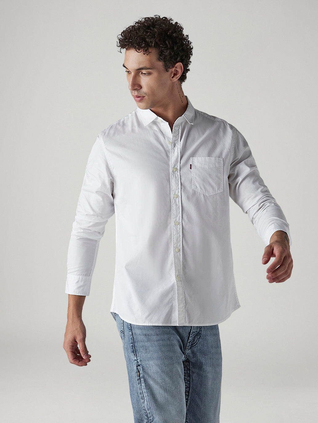 Men's Solid Slim Fit Poplin Shirt