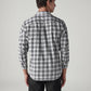 Men's Checkered Slim Fit Shirt - Back View