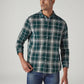 Men's Checkered Slim Fit Crepe Shirt - Front View