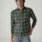 Men's Checkered Slim Fit Dobby Shirt - Styleshot View