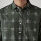 Men's Checkered Slim Fit Dobby Shirt - detail View