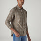 Men's Checkered Slim Fit Dobby Shirt - Side View