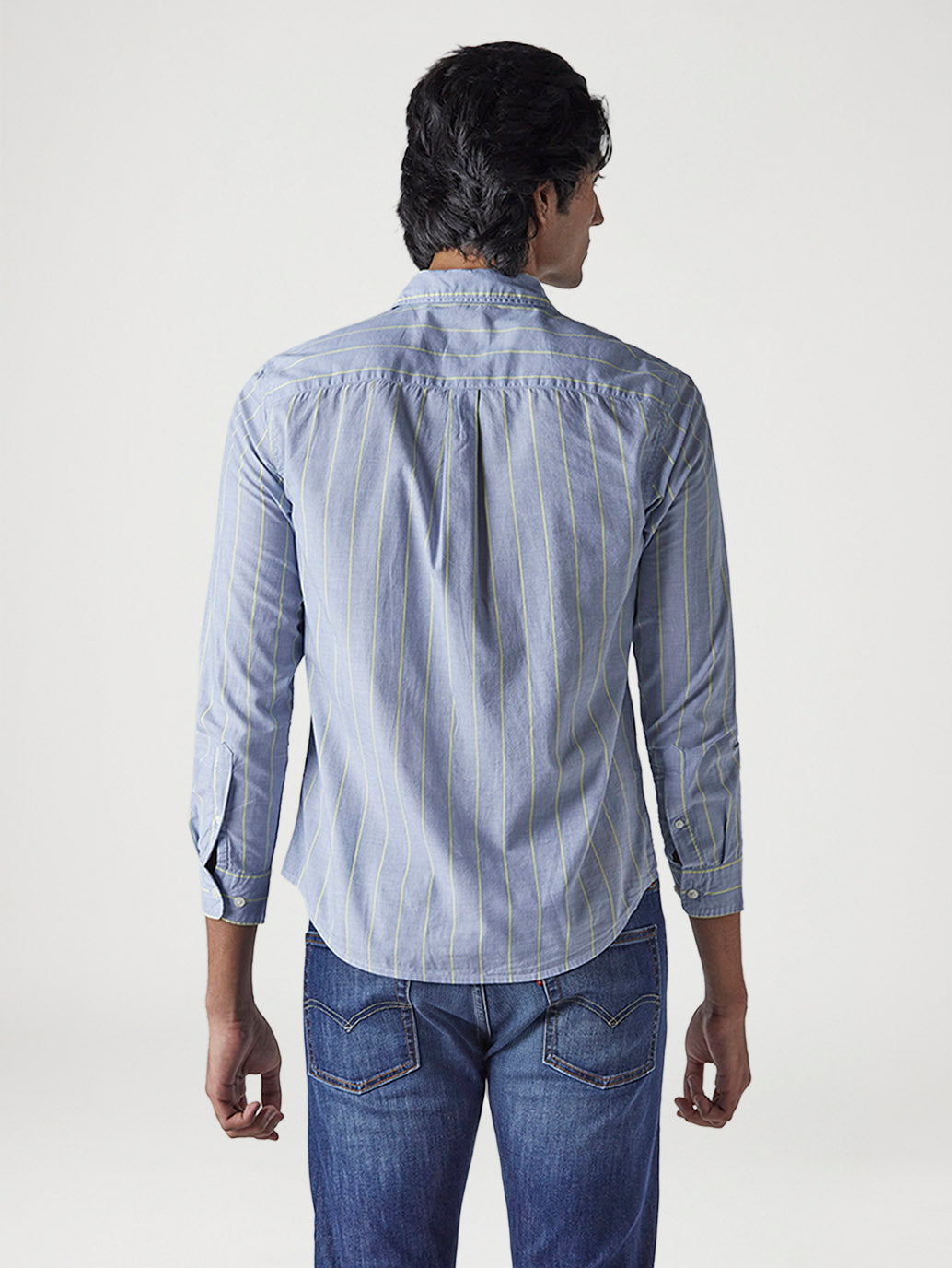 Men's Checkered Slim Fit Poplin Shirt - 20 View