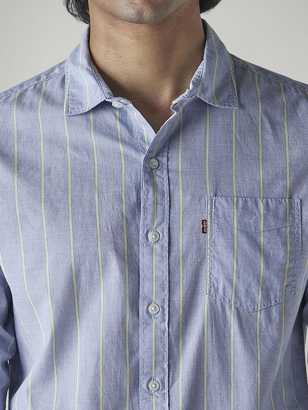 Men's Checkered Slim Fit Poplin Shirt - 20 View