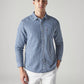 Men's Striped Slim Fit Textured Shirt - 20 View