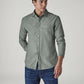 Men's Solid Slim Fit Chambray Shirt - Styleshot View