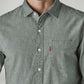 Men's Solid Slim Fit Chambray Shirt - 20 View