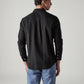 Men's Solid Slim Fit Oxford Shirt - Back View