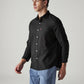 Men's Solid Slim Fit Oxford Shirt - Side View