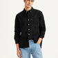 Men's Solid Black Slim Fit Shirt - Styleshot View
