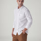 Men's Solid Slim Fit Oxford Shirt - Styleshot View