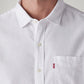 Men's Solid Slim Fit Oxford Shirt - Detail View