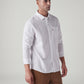 Men's Solid Slim Fit Oxford Shirt - Side View