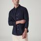Men's Solid Slim Fit Oxford Shirt - Styleshot View