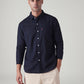Men's Solid Slim Fit Oxford Shirt - Front View
