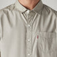 Men's Solid Slim Fit Poplin Shirt - Detail View