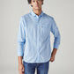 Men's Solid Slim Fit Poplin Shirt - Front View