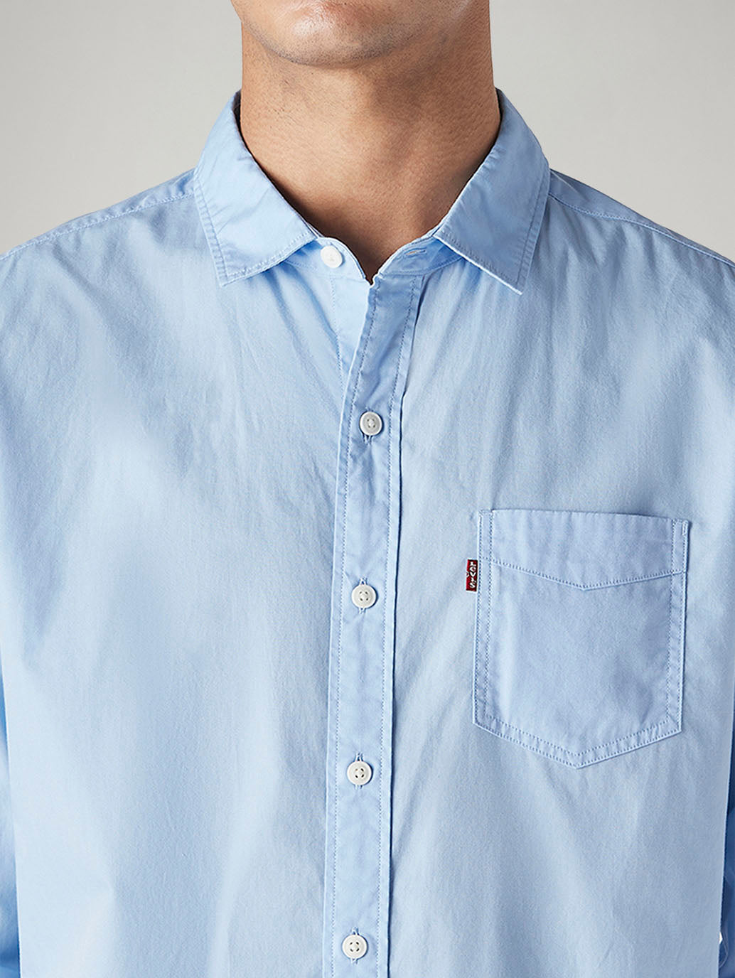Men's Solid Slim Fit Poplin Shirt - 20 View