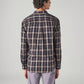 Men's Checkered Slim Fit Shirt - Back View
