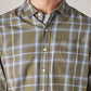 Men's Checkered Slim Fit Shirt - Detail View