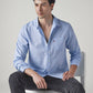 Men's Solid Slim Fit Linen Shirt - Styleshot View