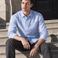 Men's Solid Slim Fit Linen Shirt - Lifestyle View
