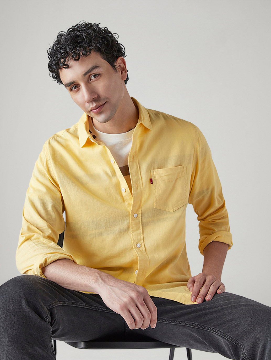 Men's Solid Slim Fit Shirt