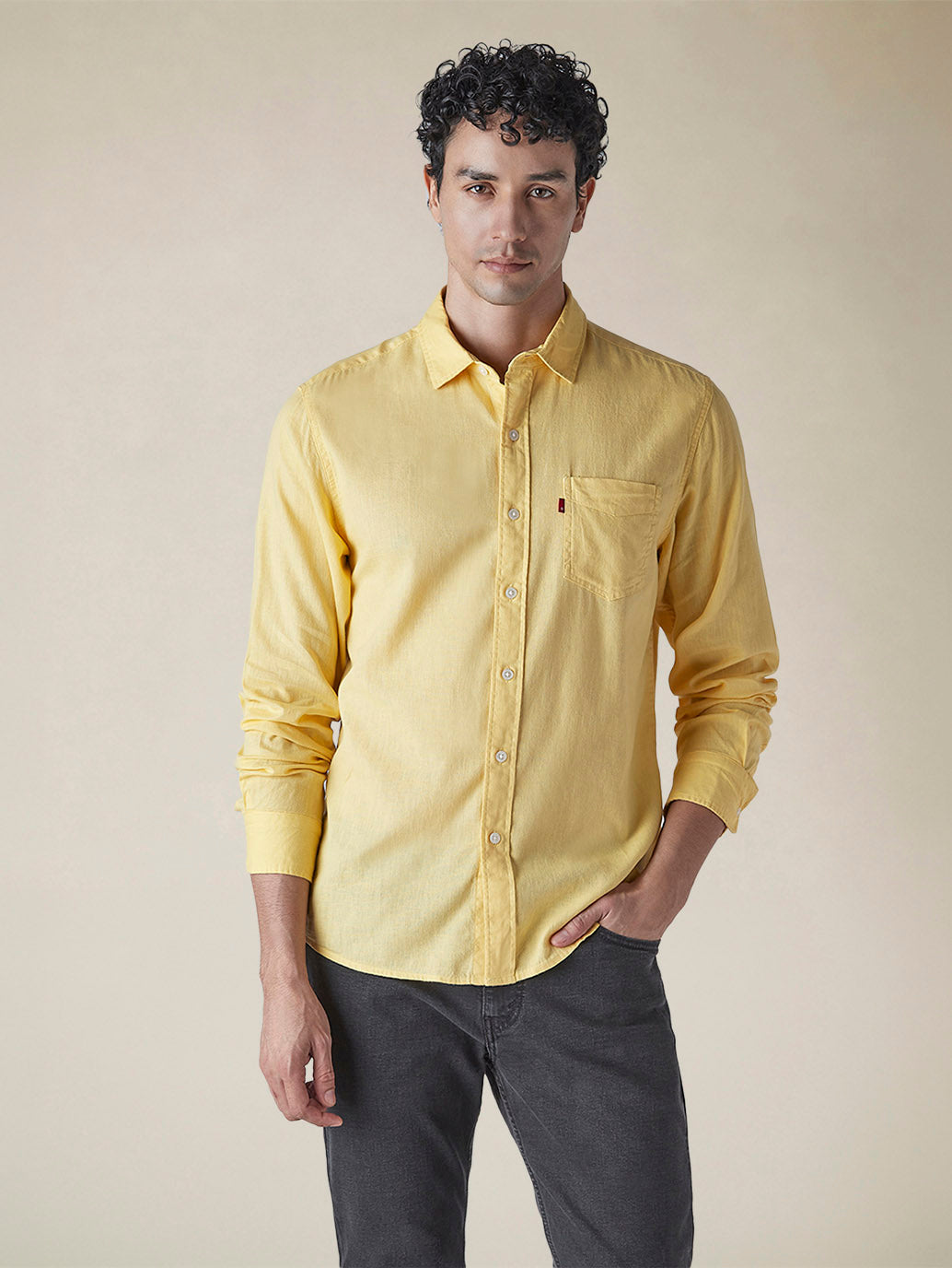 Men's Solid Slim Fit Shirt - 54397b34-618c-4932-9a31-fce9f7d1a293 View